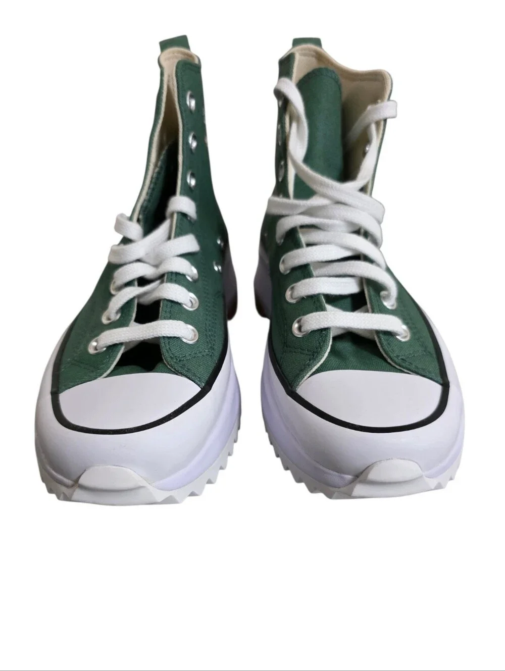 Converse Run Star Hike Platform Little Flowers in Admiral Elm Green Size 9 NWOB